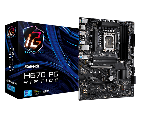 ASRock H670 PG Riptide マザーボード ASRock | H670 PG Riptide